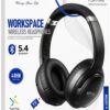 ROYALX RHP-1550 Workspace Wireless Headphones box in black and white style