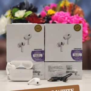 AirPods Pro 2 Black and White Variants with Magnetic Case