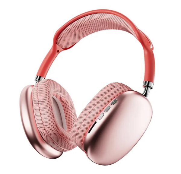 P9 Wireless Over Ear Headphones displayed in multiple colors silver blue pink green black