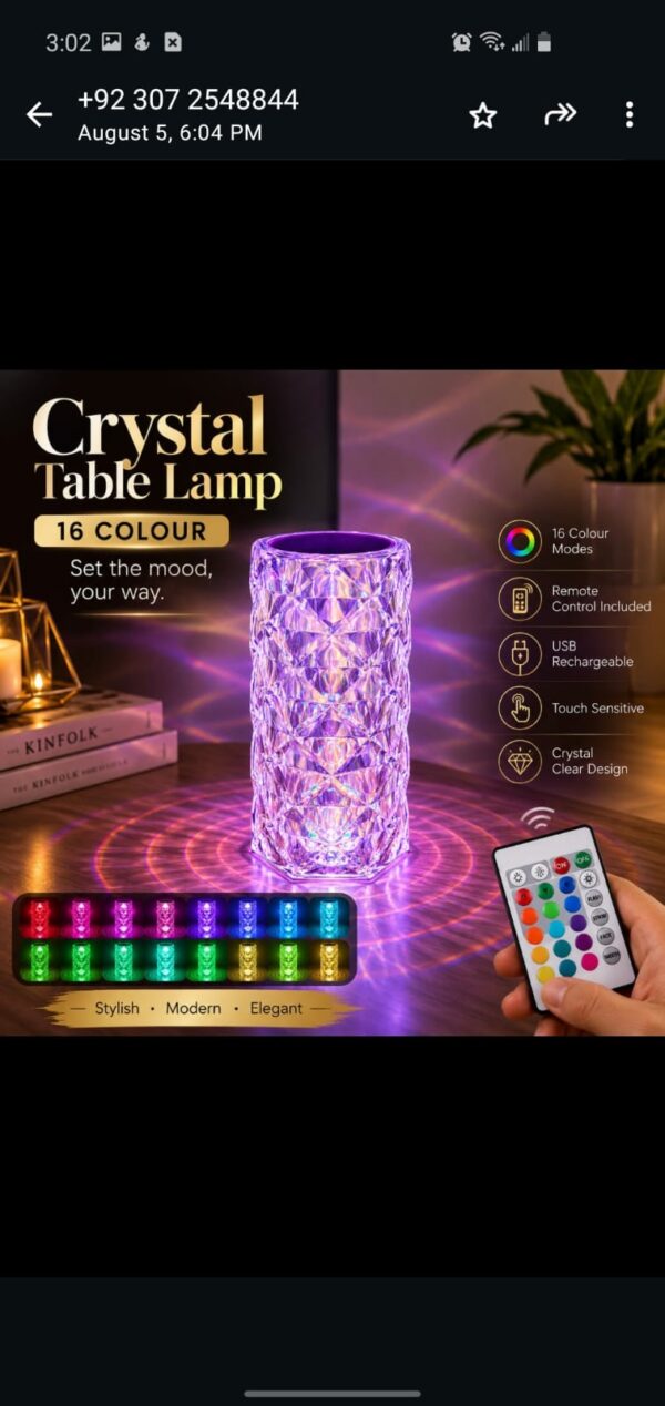 Crystal LED Diamond Lamp