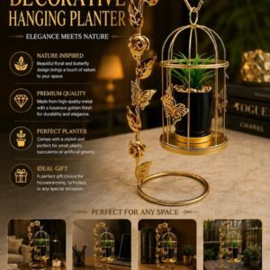 Luxury Hanging Birdcage Decorative Planter