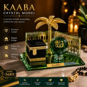Kaaba Crystal Model Tabletop Showpiece