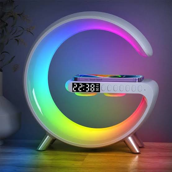 images (1) G Shape LED Lamp with Wireless Charger